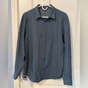 Lululemon Commission Button Down Shirt Sz Medium Long Sleeve